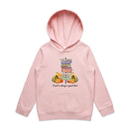 Travel Is Always A Good Idea - Kids Hoodie Pink Kids Hoodie Printed In Australia