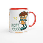 Personalise - Stay Cool, Ice Cream - White 11oz Ceramic Mug Personalised Mug customise Globally Fulfilled personalise Retro