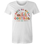 I Have No Shelf Control, Books - Womens T-shirt White Womens T-shirt Printed In Australia Reading