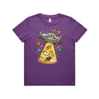 UFO Cat Abduction Kids AS Colour T-shirt Purple Kids Youth T-shirt animal Printed In Australia Sci Fi