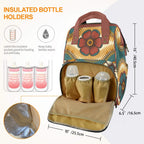 Vintage Floral Multi-Function Backpack, Nappy / Diaper Bag Multi-function Backpack, Nappy / Diaper Bag Printed Offshore