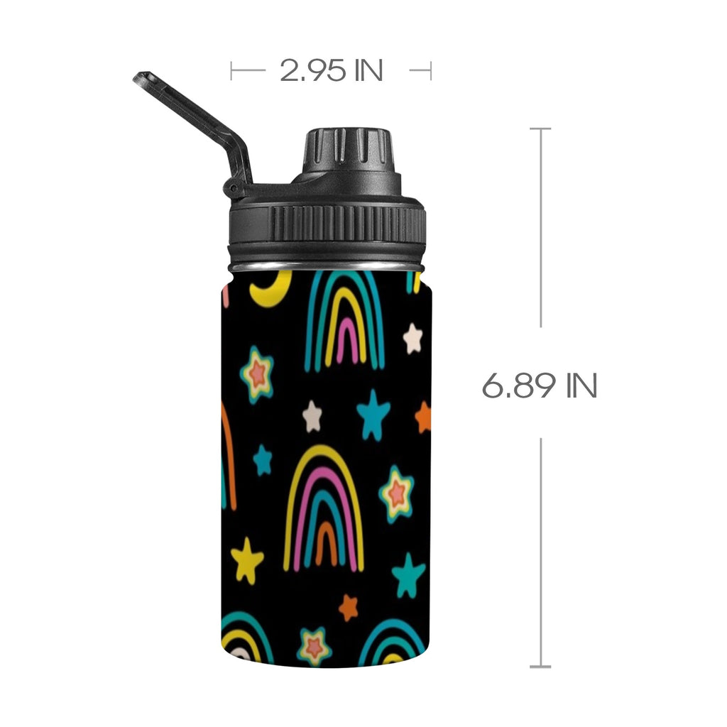 Rainbows - Kids Water Bottle with Chug Lid (12 oz) One Size Kids Water Bottle with Chug Lid Printed Offshore