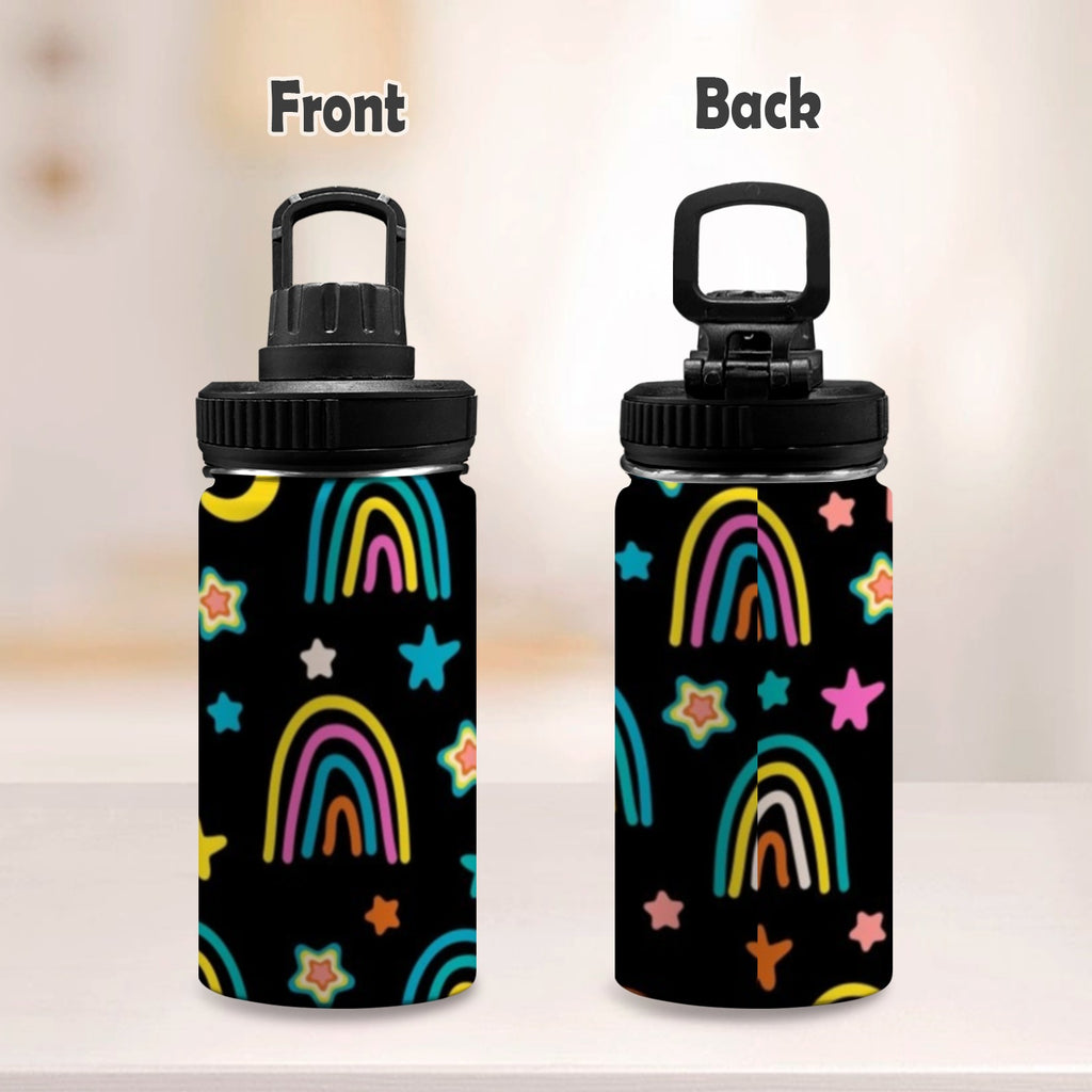 Rainbows - Kids Water Bottle with Chug Lid (12 oz) Kids Water Bottle with Chug Lid Printed Offshore
