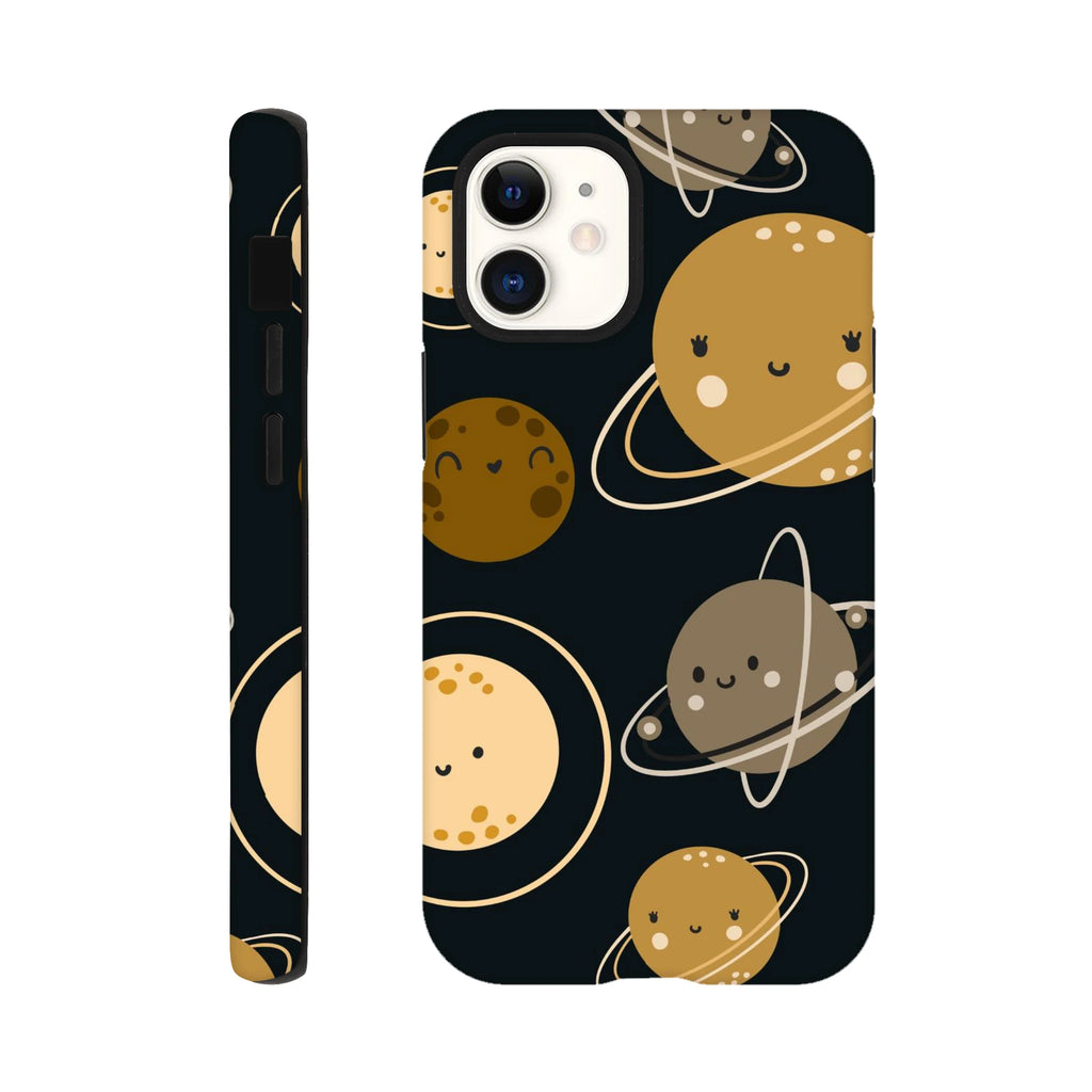 Planets - Apple iPhone Tough case iPhone 12 Mini iPhone Tough Case Globally Fulfilled Space