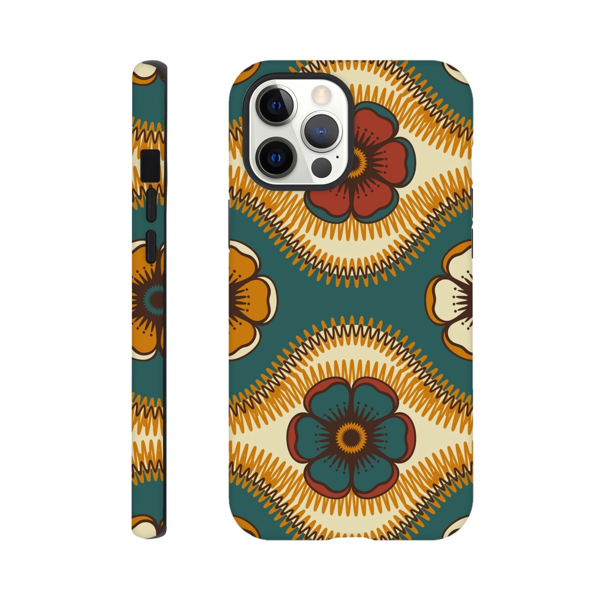 Vintage Floral - Apple iPhone Tough case iPhone 12 Pro Max iPhone Tough Case Globally Fulfilled Retro