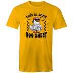 This Is Some Boo Sheet, Halloween - Mens T-Shirt Gold Mens T-shirt Halloween Printed In Australia
