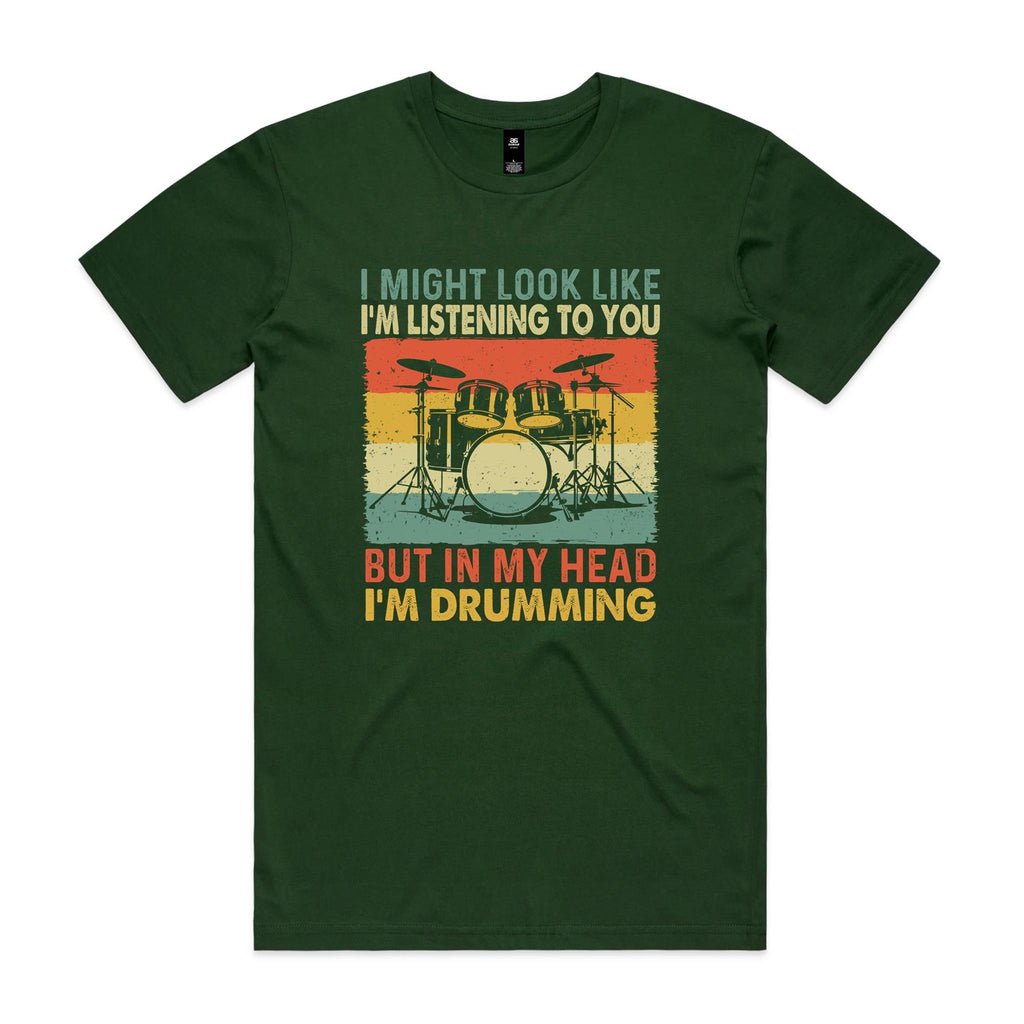 In My Head I'm Drumming - Mens T-shirt