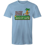 Slow Down And Enjoy Life - Mens T-Shirt Carolina Blue Mens T-shirt Printed In Australia Summer