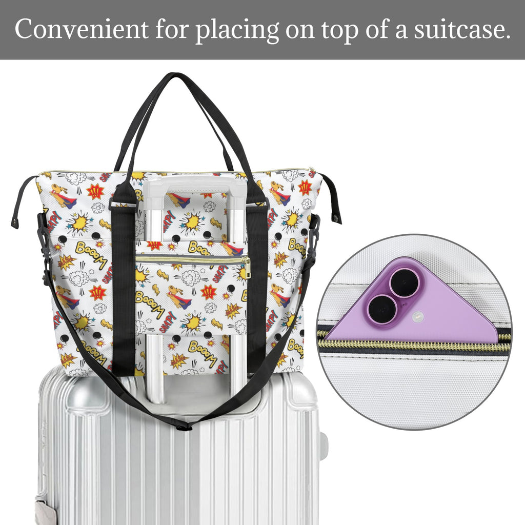 Super Dog Duffle Bag-Simple (Model 1715) Duffle Bag-Simple (1715)