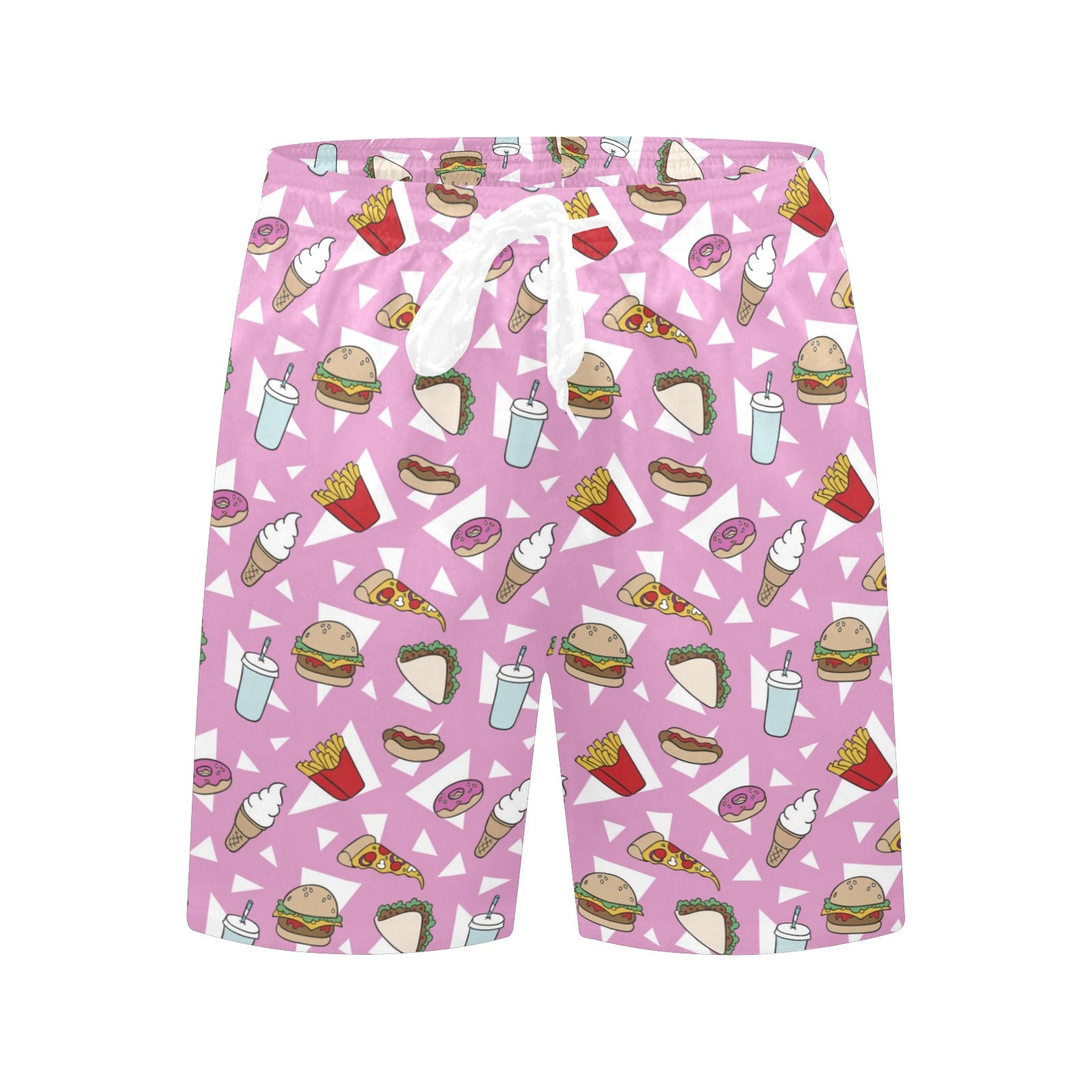 Fast Food - Men's Mid-Length Beach Shorts Men's Mid-Length Beach Shorts Food Printed Offshore