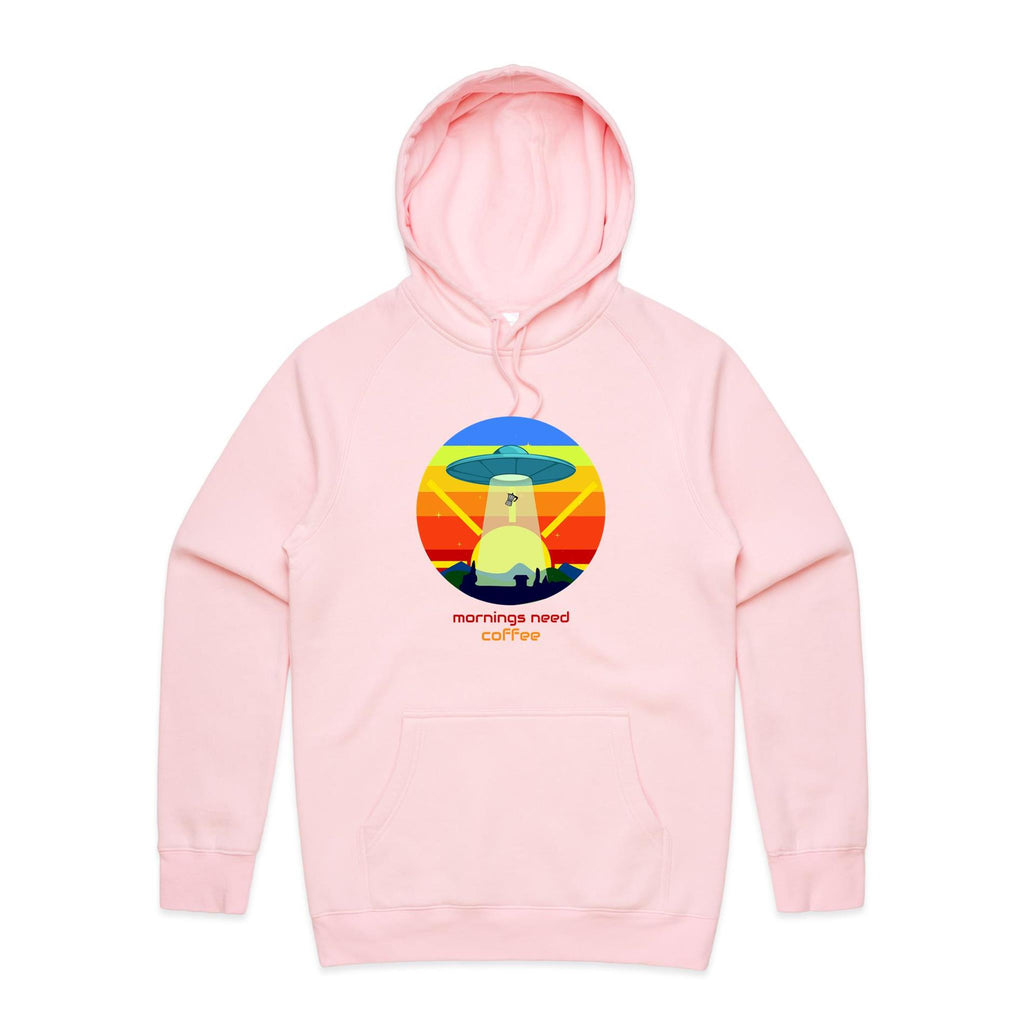 Mornings Need Coffee - Supply Hood Pink