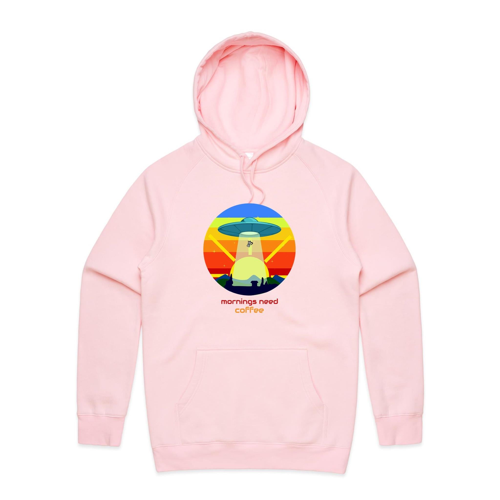 Mornings Need Coffee - Supply Hood Pink