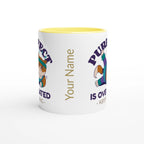Personalised - Purrfect Is Overrated - White 11oz Ceramic Mug with Colour Inside Personalised 11oz Mug animal customise Fitness Globally Fulfilled personalise