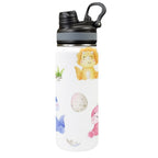 Hatching Dinosaurs - Insulated Water Bottle with Dual-Use Lid (18oz) One Size Insulated Water Bottle with Dual-Use Lid (18oz) animal Printed Offshore