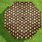 Round Pizzas On Black Umbrella Umbrella Food Printed Offshore