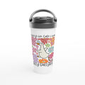 Sorry I'm Late, I Was Dilly Dallying - White 15oz Stainless Steel Travel Mug Default Title Travel Mug animal Globally Fulfilled