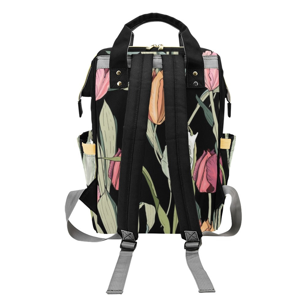 Tulips - Multi-Function Backpack, Nappy / Diaper Bag