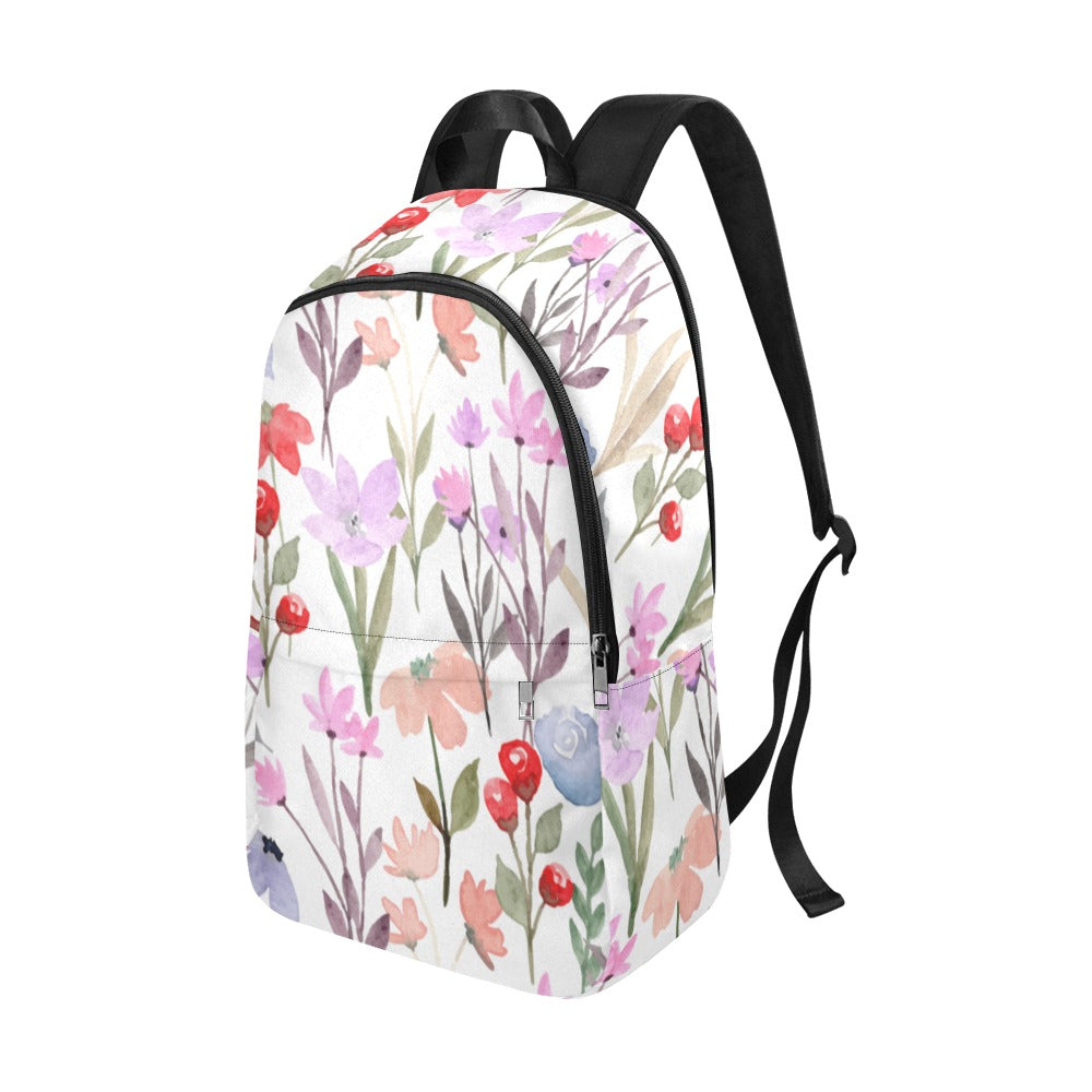 Floral Watercolour - Fabric Backpack