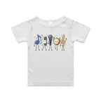 Cute Music Characters AS Colour Baby T-shirt