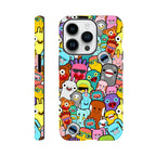 Crazy Cartoon Creatures - Apple iPhone - Tough case iPhone 14 Pro iPhone Tough Case Globally Fulfilled