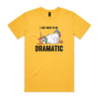 Dramatic Unicorn Goose Men's AS Colour T-shirt Yellow Mens T-shirt animal Printed In Australia