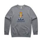 I Remember When I Was Smarter Than My Phone - AS Colour Stencil Crew Sweatshirt Gravel Sweatshirt Printed In Australia Tech