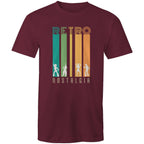 Retro Nostalgia - Mens T-Shirt Burgundy Mens T-shirt Printed In Australia Retro
