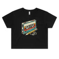 Cassette Tape And Pencil Women's AS Colour Crop Tee