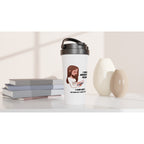 I Am Not Addicted To Reading - White 15oz Stainless Steel Travel Mug Travel Mug Globally Fulfilled reading