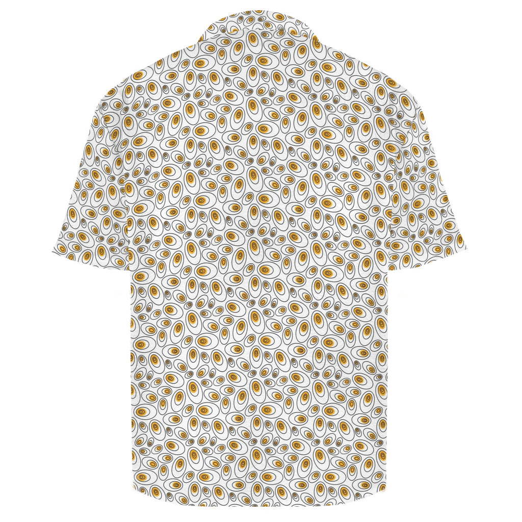 Eggs Abstract Men's Crinkle Hawaiian Shirt