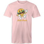 Fast Food, Hamburger - Mens T-Shirt Pink Mens T-shirt Food Printed In Australia Retro
