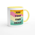 Personalised - Add Your Own Image - White 11oz Ceramic Mug with Colour Inside Personalised 11oz Mug Customise Globally Fulfilled Personalise