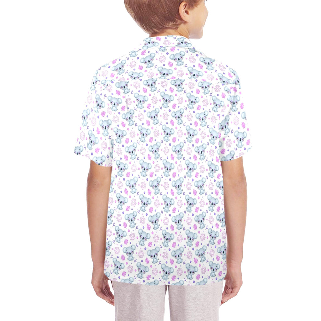 Zen Koala Senior Kids Hawaiian Shirt
