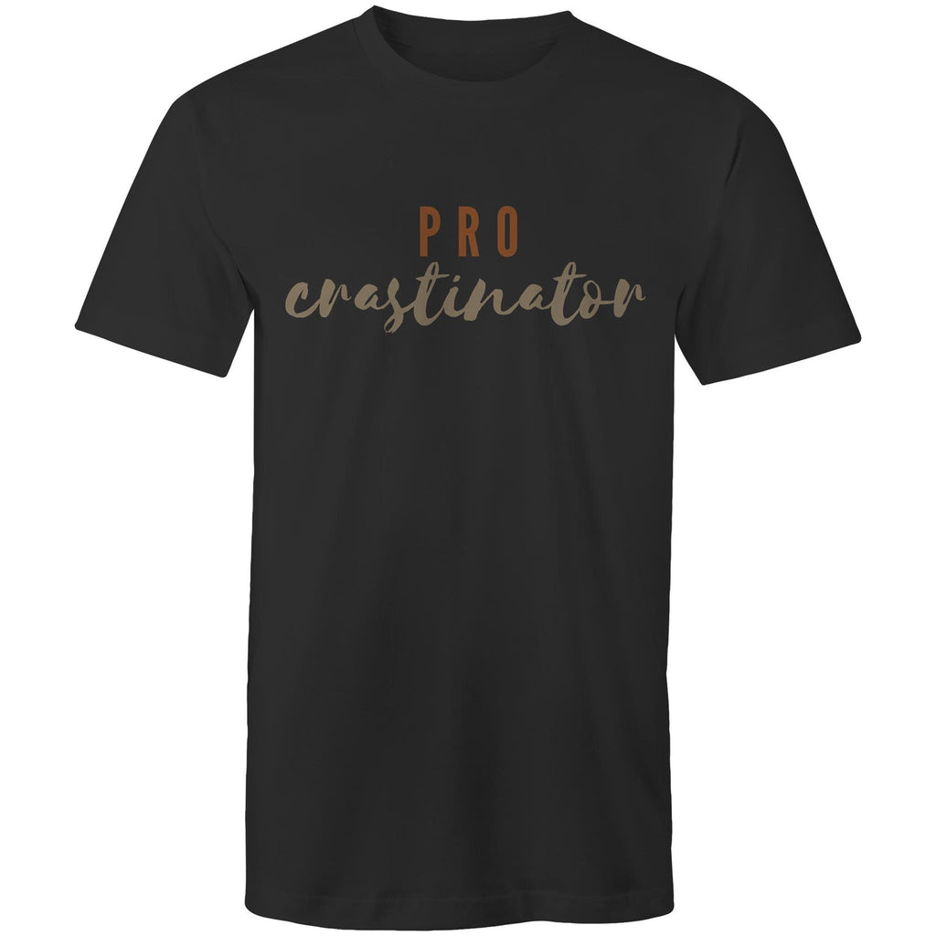 Procrastinator - Mens T-Shirt Black Mens T-shirt Printed In Australia
