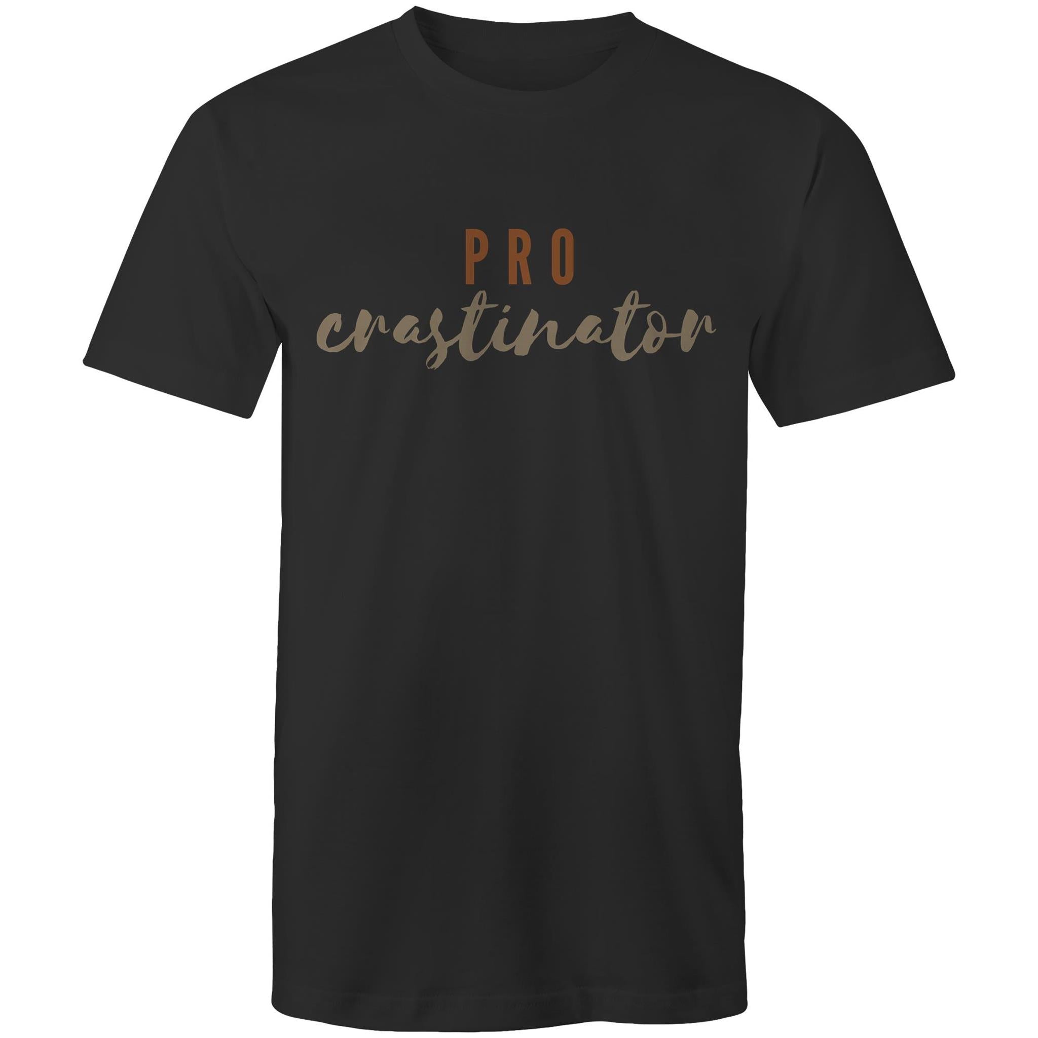 Procrastinator - Mens T-Shirt Black Mens T-shirt Printed In Australia