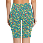 Summer Fruit Women's Bike Shorts With Side Pockets