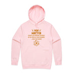 You Matter, Physics Pun - Mens Hoodie Pink Mens Hoodie Printed In Australia Science