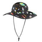 Busy Space - Wide Brim Bucket Hat Wide Brim Bucket Hat Printed Offshore Space