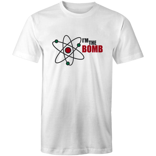Atom, I'm The Bomb - Mens T-Shirt White Mens T-shirt Printed In Australia Science