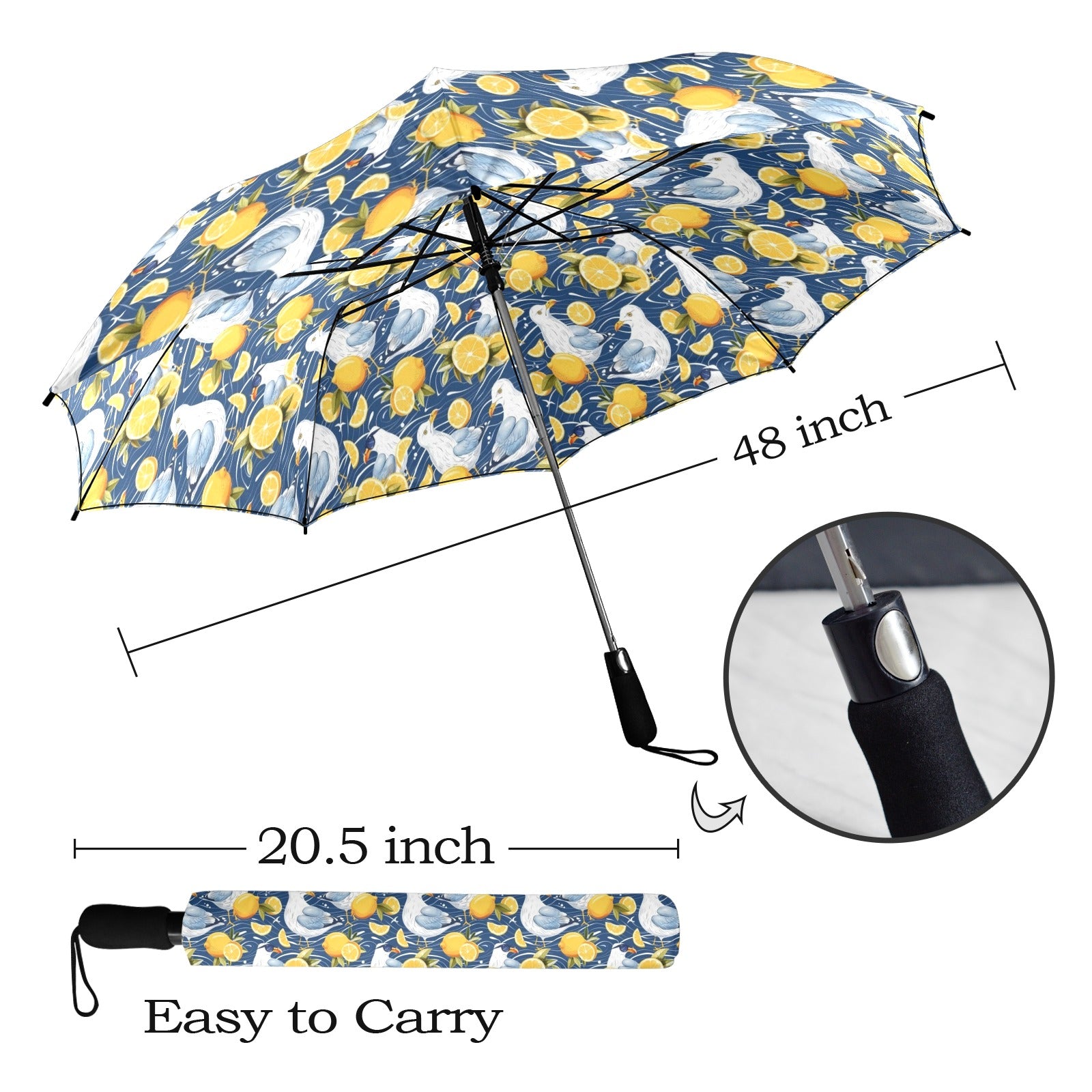 Lemon Seagull - Umbrella Umbrella animal Printed Offshore