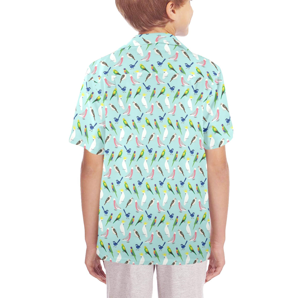Australian Birds Senior Kids Hawaiian Shirt