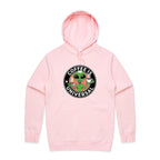 Coffee Is Universal, Alien - Mens Hoodie Pink Mens Hoodie Coffee Printed In Australia Sci Fi
