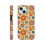 Hippy Flower - Apple iPhone Tough case iPhone 15 iPhone Tough Case Globally Fulfilled Retro
