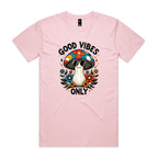 Good Vibes Only, Hippie Mushroom With Sunglasses - Mens T-shirt