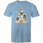 Cats Merry Christmas - Mens T-Shirt Carolina Blue