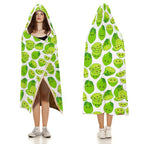 Cute Limes Kids Hooded Blanket 100cm x 130cm Kids Hooded Blanket Food Printed Offshore