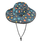 Galaxy Wide Brim Bucket Hat Wide Brim Bucket Hat Printed Offshore Space