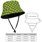 Rubber Ducks On Green Kids Bucket Hat Kids Bucket Hat animal Printed Offshore
