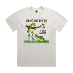 Hang In There, It Gets Worse AS Colour Heavy Faded Tee Unisex Faded bone Heavy Faded T-shirt animal Printed In Australia