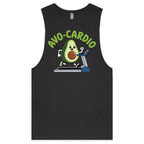 Avo-Cardio, Avocado Treadmill - Tank Top Tee Coal Drop Arm Tank Top Fitness Printed In Australia
